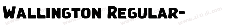 Wallington Regular字体转换